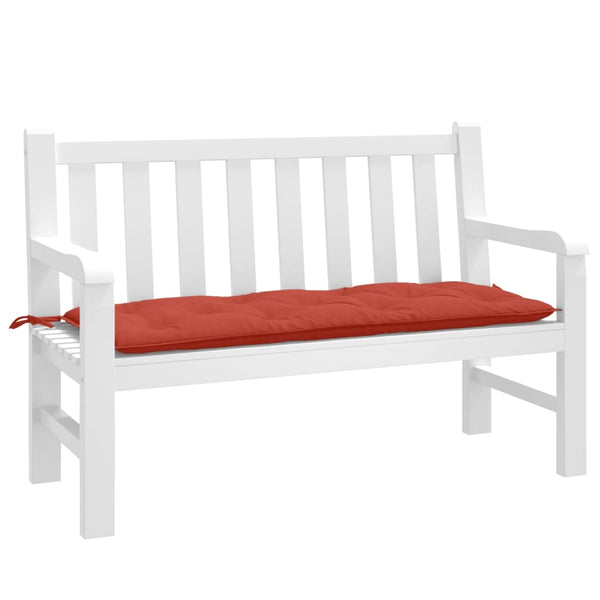 Gartenbank Auflage Melange Rot 120 cm