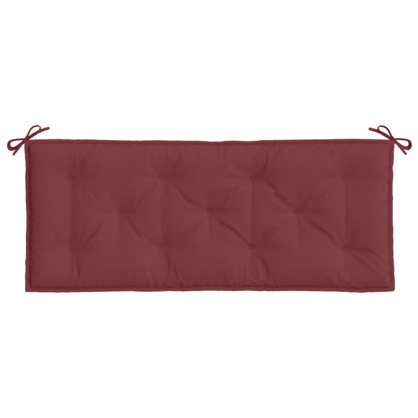 Weinrote Gartenbankauflage 120x50 cm