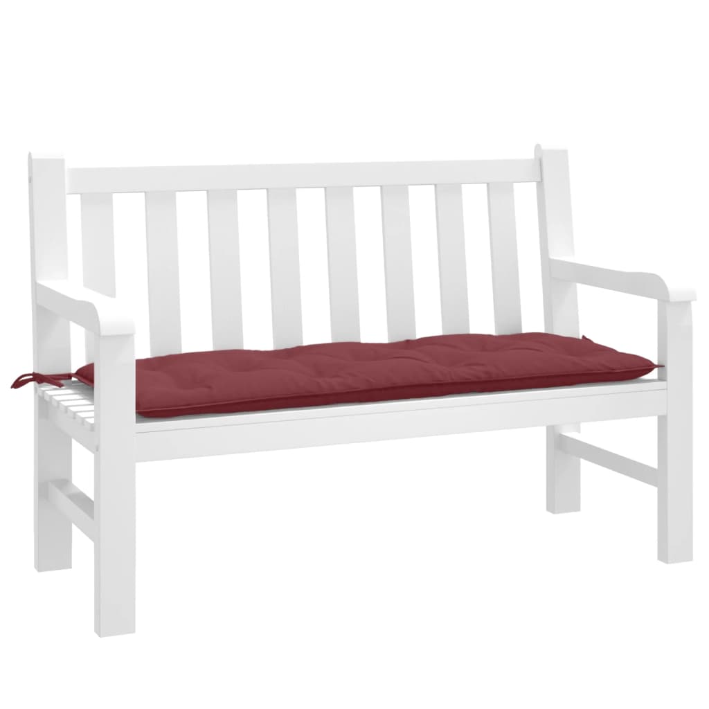 Weinrote Gartenbankauflage 120x50 cm