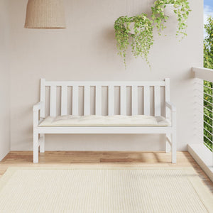 Gartenbank Auflage Melange Creme 150 cm
