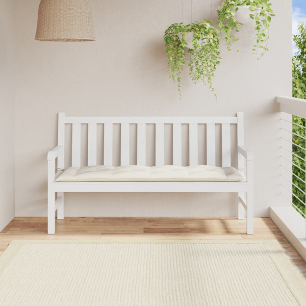 Gartenbank Auflage Melange Creme 150 cm