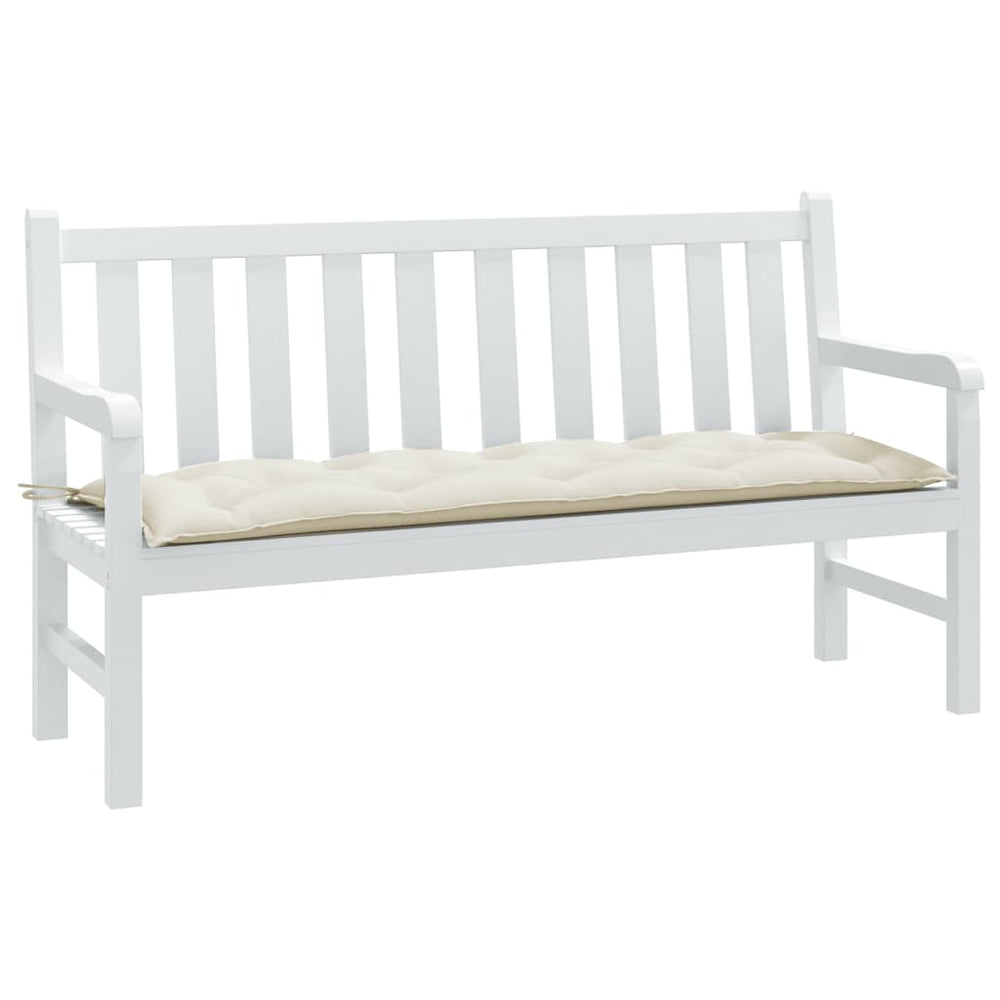 Gartenbank Auflage Melange Creme 150 cm