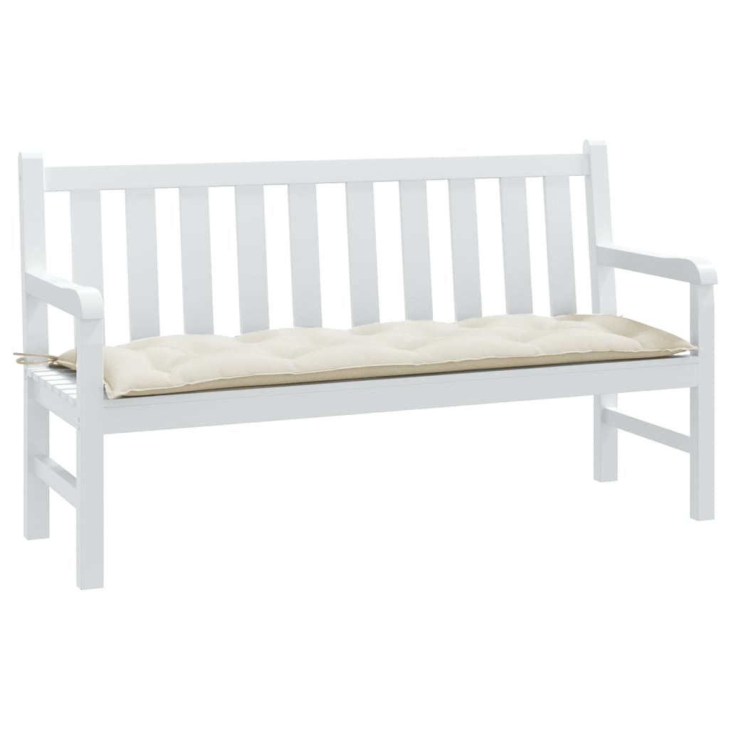 Gartenbank Auflage Melange Creme 150 cm