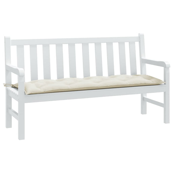 Gartenbank Auflage Melange Creme 150 cm