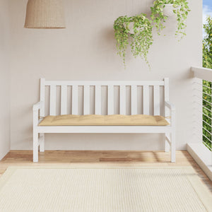 Beige Gartenbank Auflage 150x50 cm