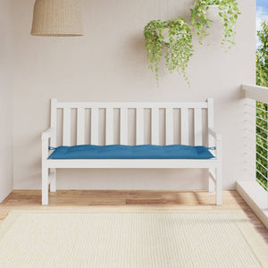 Gartenbank Auflage Melange Blau 150 cm