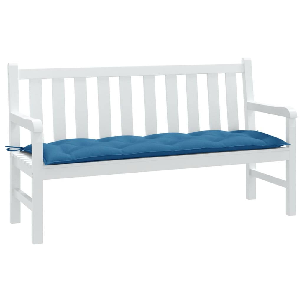 Gartenbank Auflage Melange Blau 150 cm