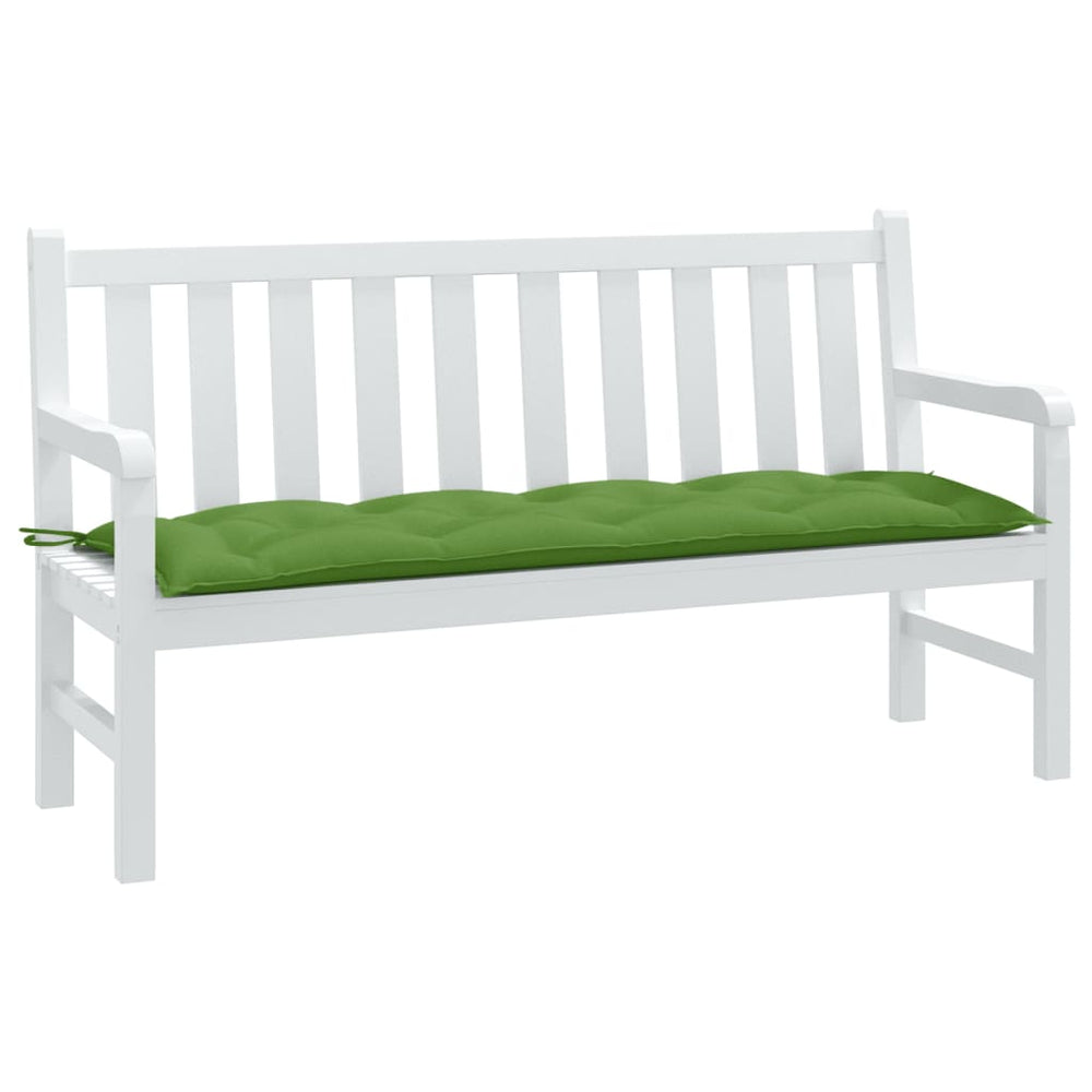 Grüne Gartenbank Auflage 150x50 cm