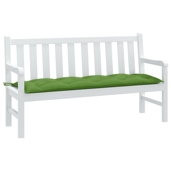 Grüne Gartenbank Auflage 150x50 cm