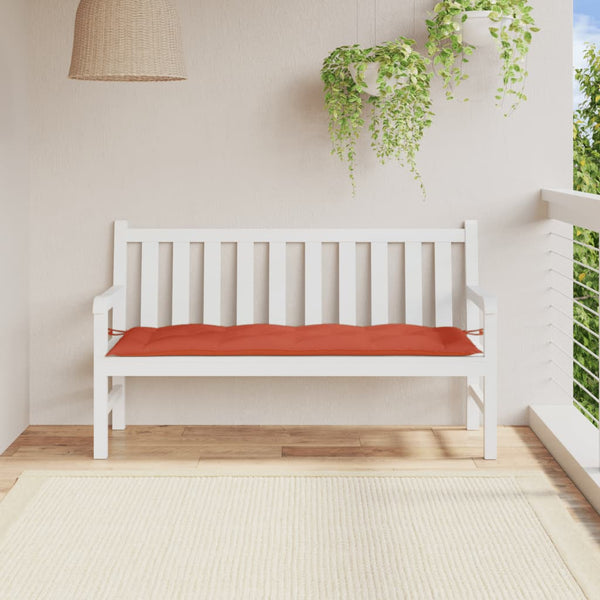 Gartenbank Auflage Melange Rot 150 cm