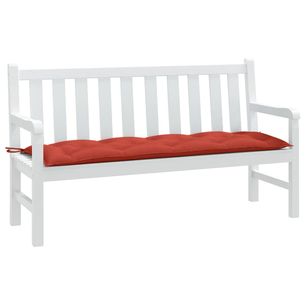 Gartenbank Auflage Melange Rot 150 cm