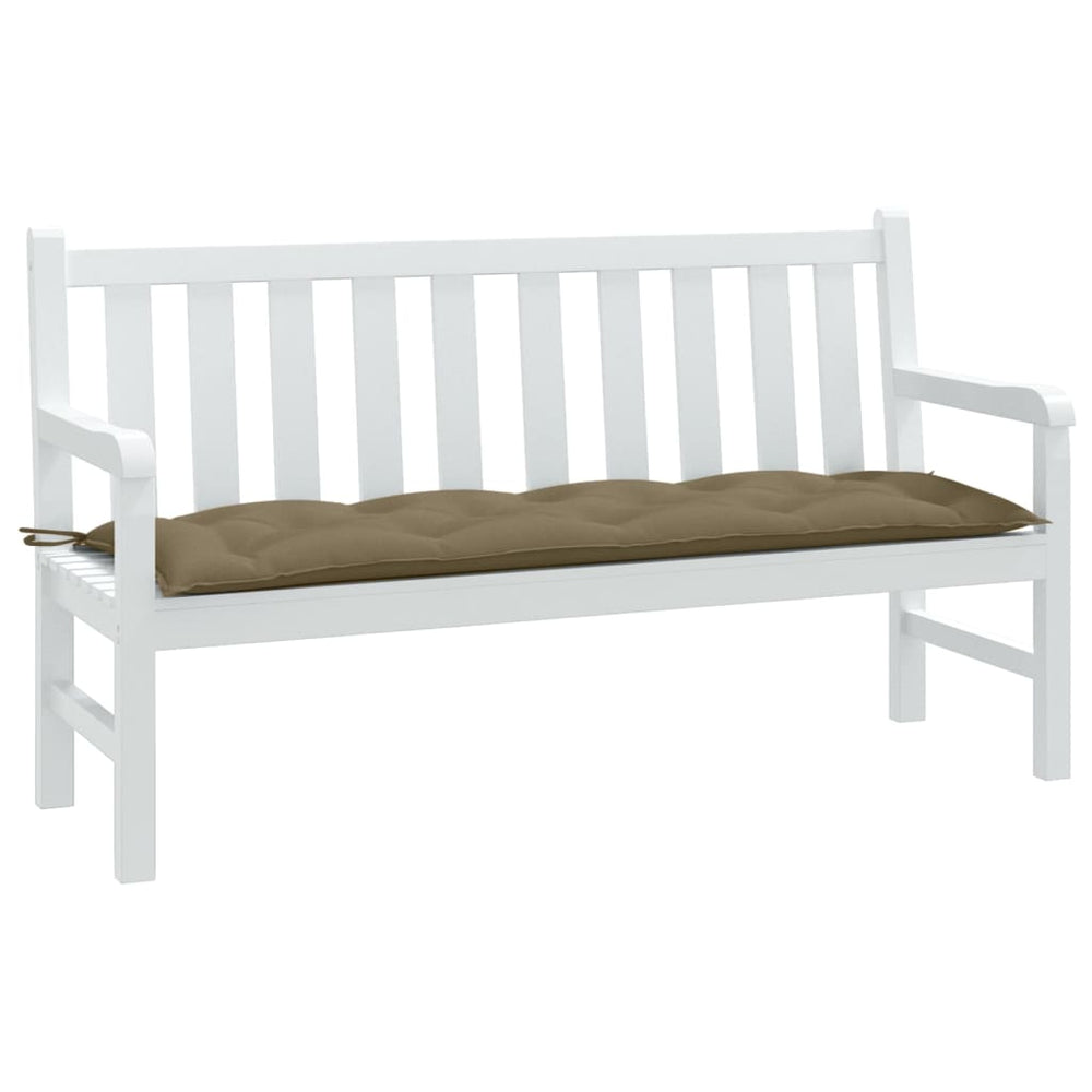 Gartenbank Auflage Melange Taupe 150 cm