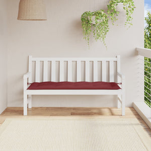 Weinrote Gartenbankauflage 150 cm