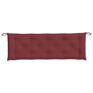 Weinrote Gartenbankauflage 150 cm