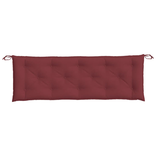 Weinrote Gartenbankauflage 150 cm