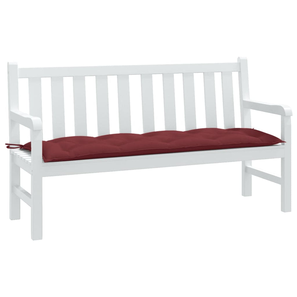 Weinrote Gartenbankauflage 150 cm