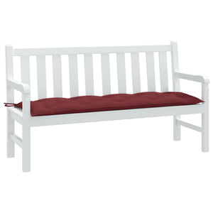 Weinrote Gartenbankauflage 150 cm