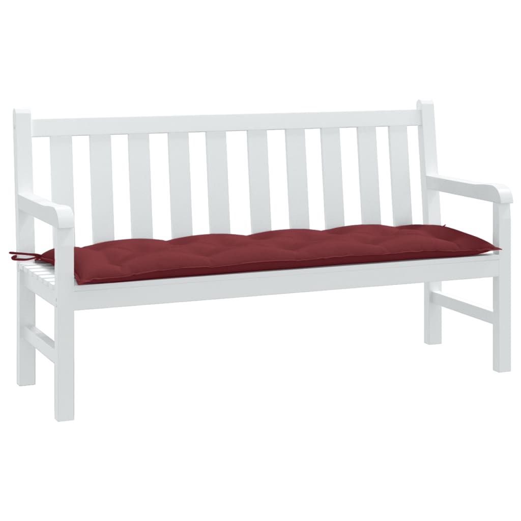 Weinrote Gartenbankauflage 150 cm