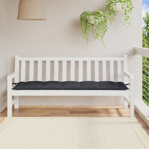 Gartenbank Auflage Melange Anthrazit 180x50 cm
