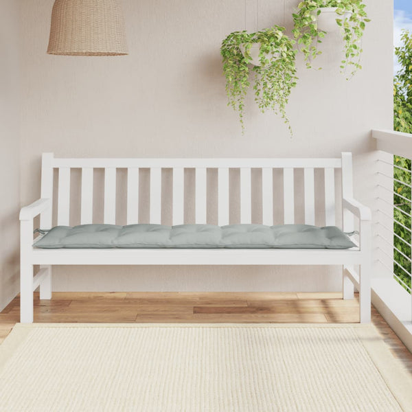 Gartenbank Auflage Hellgrau 180 cm