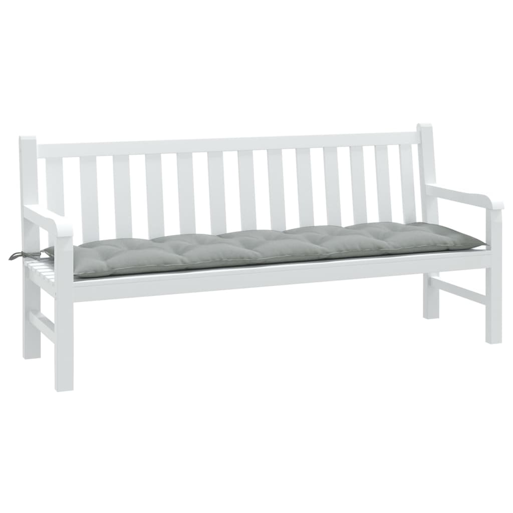 Gartenbank Auflage Hellgrau 180 cm