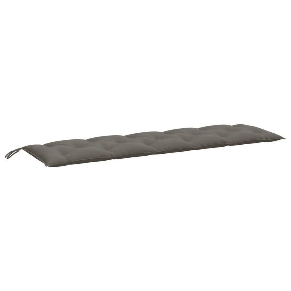 Dunkelgraue Gartenbankauflage 180x50 cm