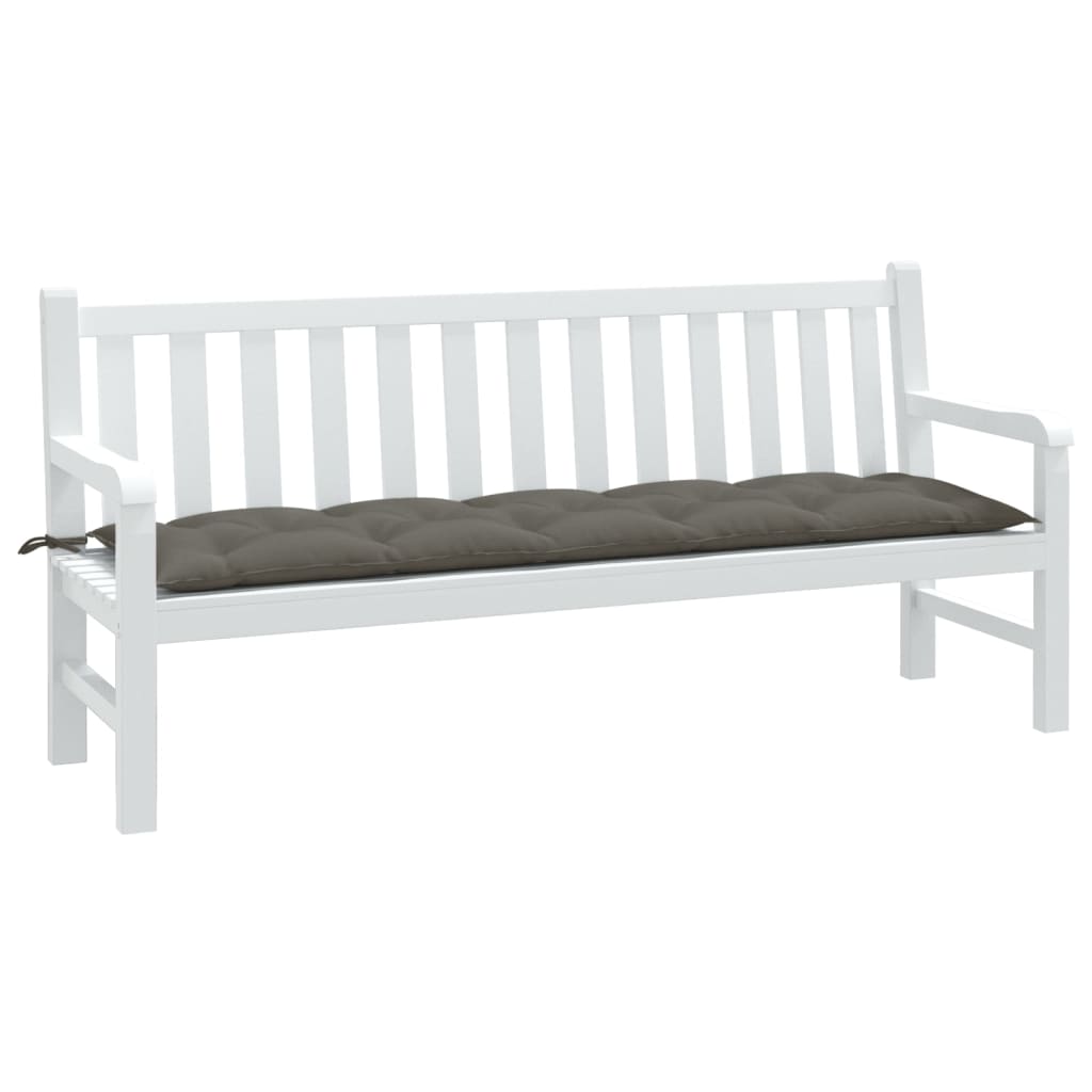 Dunkelgraue Gartenbankauflage 180x50 cm