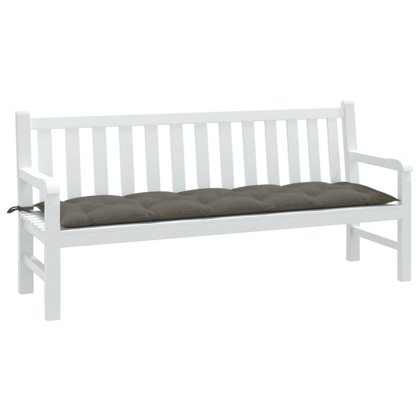 Dunkelgraue Gartenbankauflage 180x50 cm