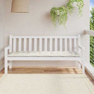 Gartenbank Auflage Melange Creme 180 cm