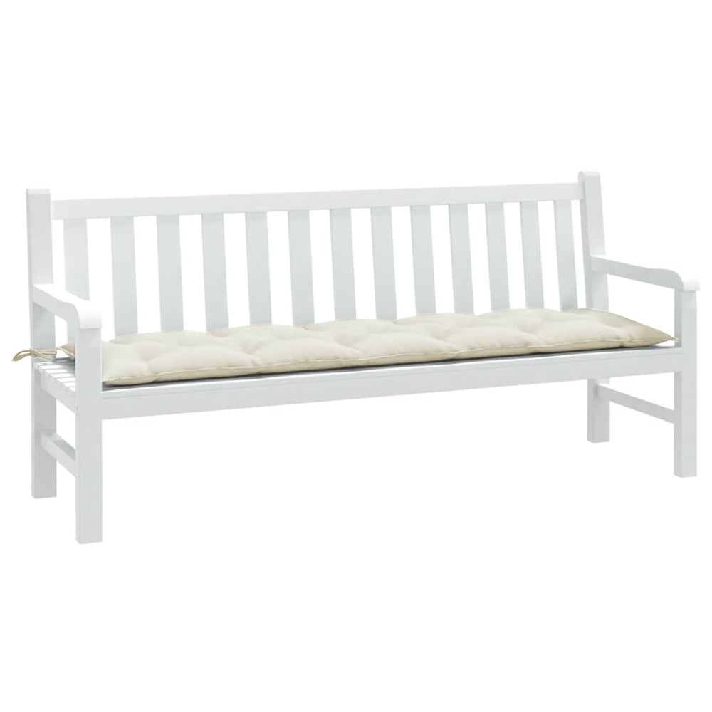 Gartenbank Auflage Melange Creme 180 cm