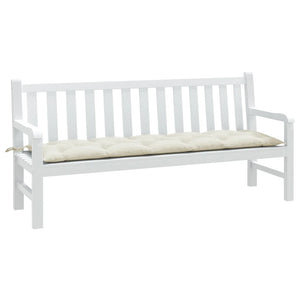 Gartenbank Auflage Melange Creme 180 cm