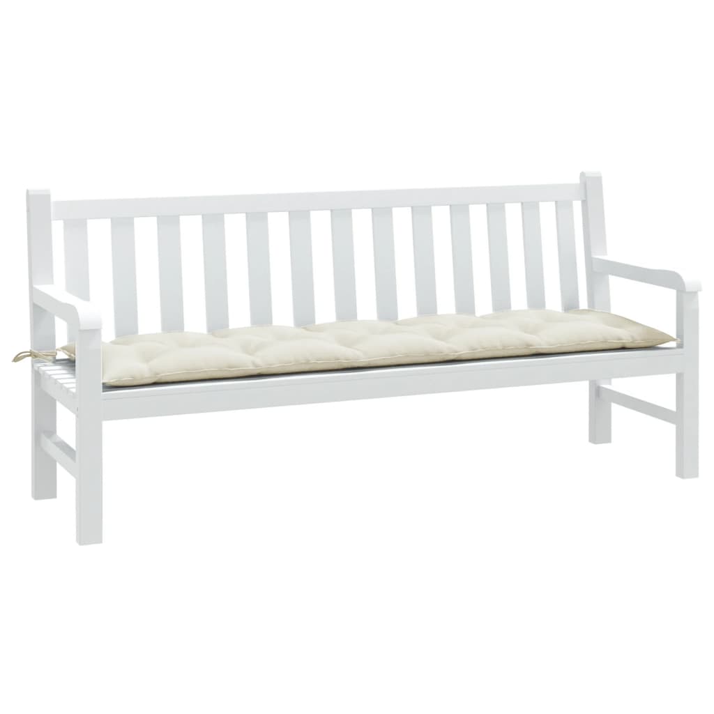 Gartenbank Auflage Melange Creme 180 cm