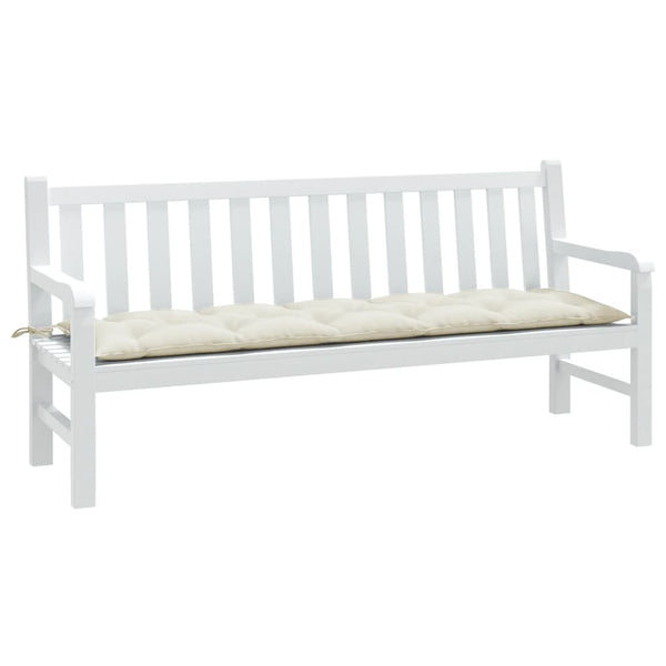 Gartenbank Auflage Melange Creme 180 cm