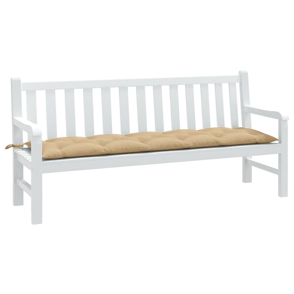 Gartenbank Auflage Beige Melange 180 cm