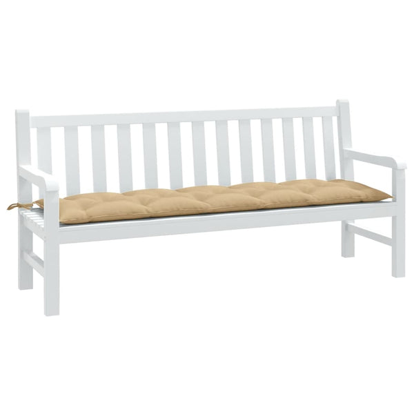 Gartenbank Auflage Beige Melange 180 cm