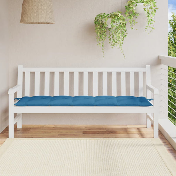 Gartenbank Auflage Melange Blau 180 cm
