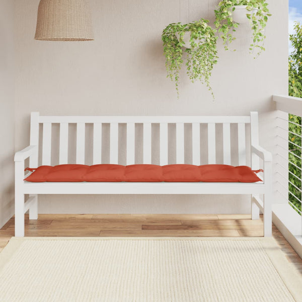 Gartenbank Auflage Rot 180x50 cm