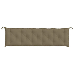 vidaXL Coussin de banc de jardin mélange taupe 180x50x7 cm Tissu