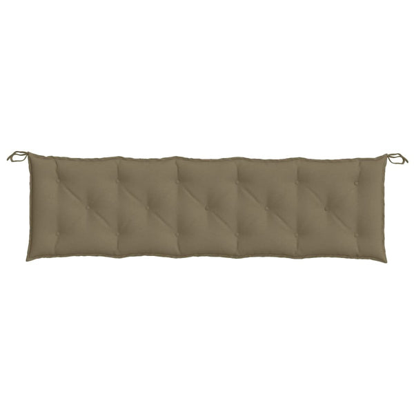 vidaXL Coussin de banc de jardin mélange taupe 180x50x7 cm Tissu