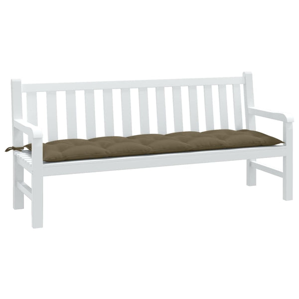 vidaXL Coussin de banc de jardin mélange taupe 180x50x7 cm Tissu