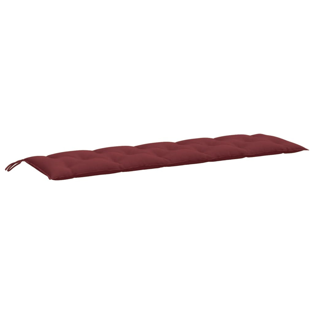 Weinrote Gartenbankauflage Melange 180x50 cm