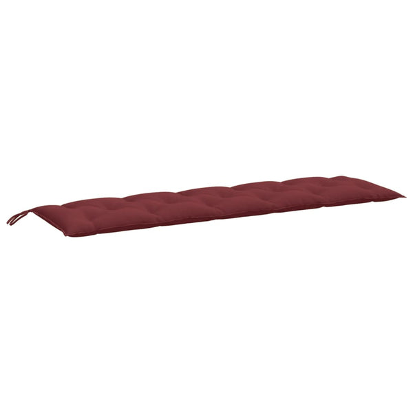 Weinrote Gartenbankauflage Melange 180x50 cm