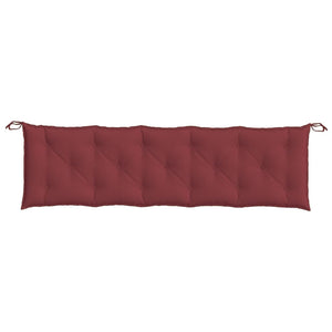 Weinrote Gartenbankauflage Melange 180x50 cm
