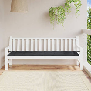 Gartenbank Auflage Melange Anthrazit 200x50 cm
