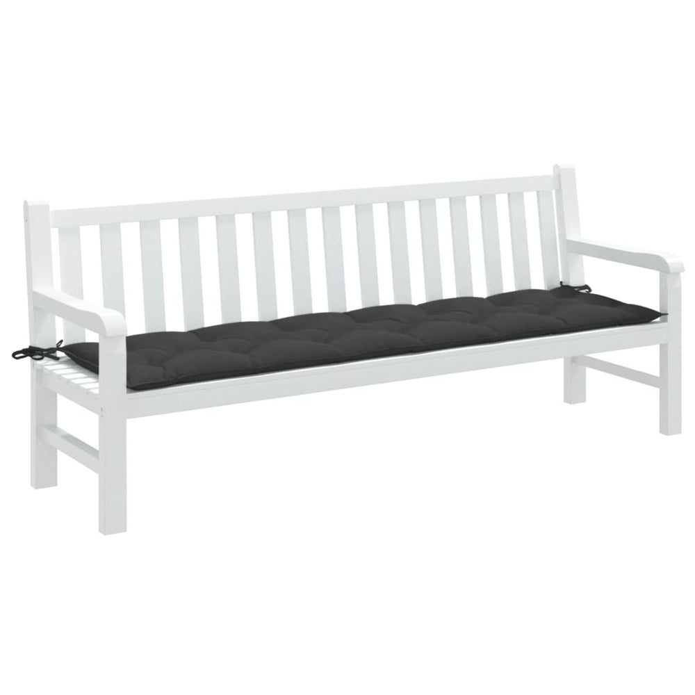 Gartenbank Auflage Melange Anthrazit 200x50 cm