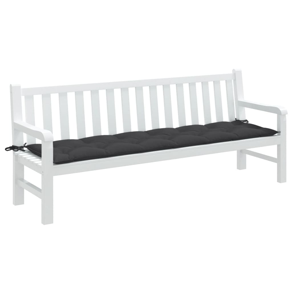 Gartenbank Auflage Melange Anthrazit 200x50 cm