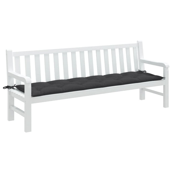 Gartenbank Auflage Melange Anthrazit 200x50 cm