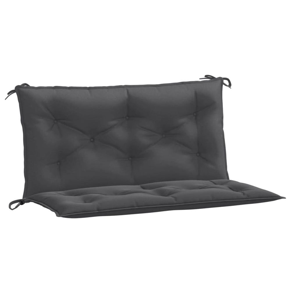 Gartenbank Auflagen 2er Set Anthrazit 100x50 cm