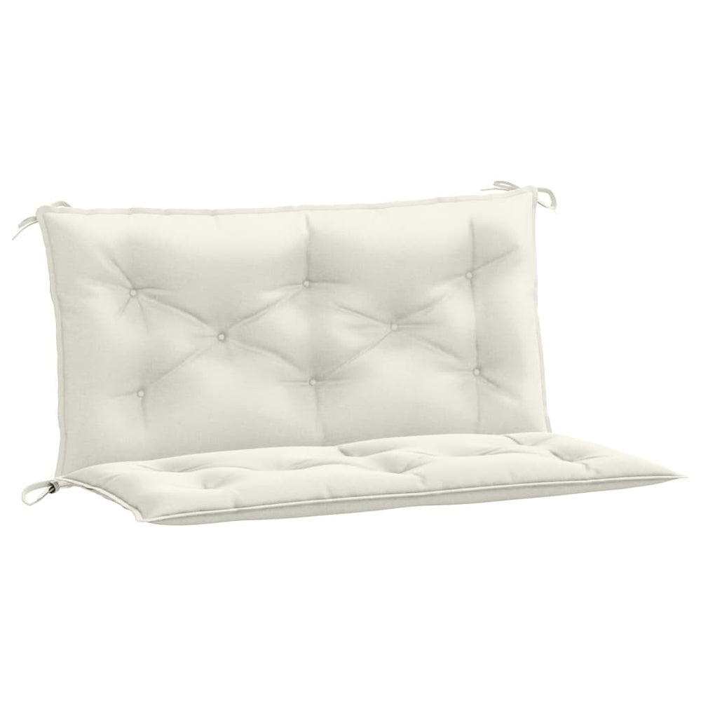 Gartenbank Auflagen Creme 100x50 cm, 2er Set