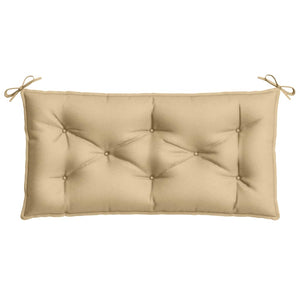 Gartenbank Auflagen Beige 2er Set 100x50 cm